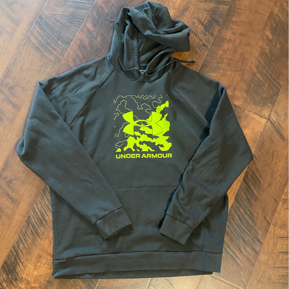 Under Armour Men’s Hoody - Dark Green/Grey - size XXL